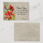 Beautiful Amaryllis Blume Vielen Dank an Ihre Kart Mitteilungskarte (Vorne/Hinten)