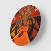 Beautiful Amazing Giraffe  love safari animals  Runde Wanduhr (Winkel)