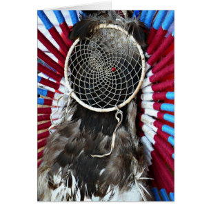 Beautiful American Dream Catcher Red Blue