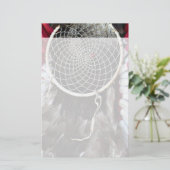 Beautiful American Dream Catcher Red Blue Briefpapier (Stehend Vorderseite)