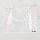 Beautiful American Dream Catcher Red Blue Postkarte (Rückseite)