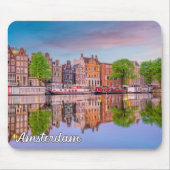 Beautiful Amsterdam, Niederlande Mousepad (Vorne)