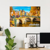 Beautiful Amsterdam, Niederlande Poster (Heimbüro)