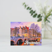 Beautiful Amsterdam, Niederlande Postkarte (Stehend Vorderseite)