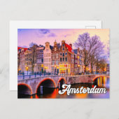 Beautiful Amsterdam, Niederlande Postkarte (Vorne/Hinten)