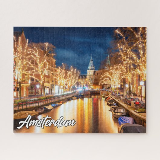 Beautiful Amsterdam, Niederlande Puzzle (Horizontal)