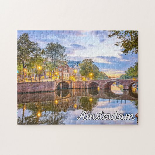 Beautiful Amsterdam, Niederlande Puzzle (Horizontal)