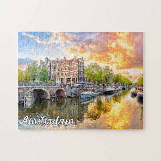 Beautiful Amsterdam, Niederlande Puzzle (Horizontal)