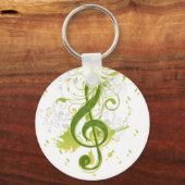 Beautiful and cool music notes with splatter schlüsselanhänger (Vorderseite)