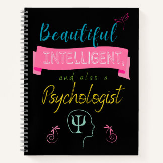 Beautiful and intelligent Psychologist Notebook Notizblock