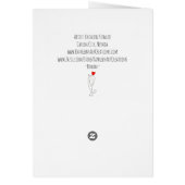 Beautiful and Regal Cat with Words Greeting Card (Hinten)