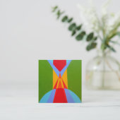 Beautiful and Vibrant Colors! Business Card Quadratische Visitenkarte (Stehend Vorderseite)