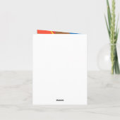 Beautiful and Vibrant Colors! Folded Invitation Einladung (Rückseite)