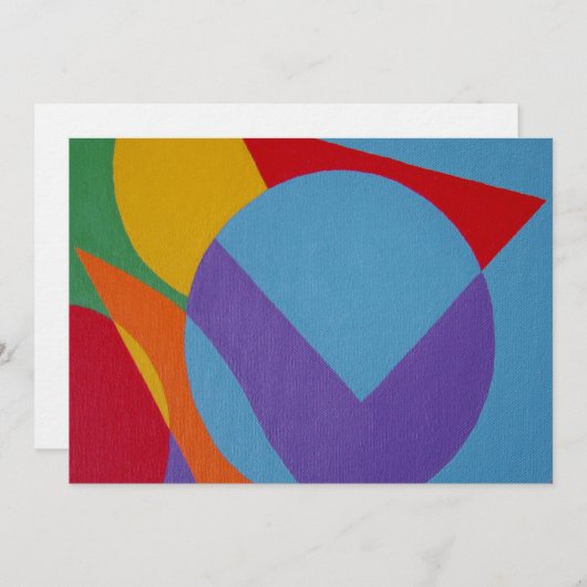 Beautiful and Vibrant Colors! Invitation Einladung (Vorne/Hinten)