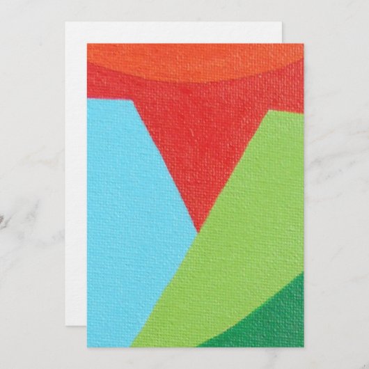 Beautiful and Vibrant Colors! Invitation Einladung (Vorne/Hinten)