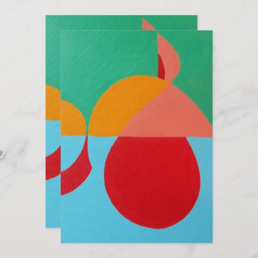 Beautiful and Vibrant Colors! Invitation Einladung (Vorne/Hinten)