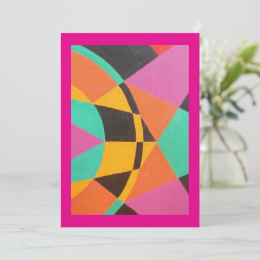 Beautiful and Vibrant Colors! Invitation Einladung (Stehend Vorderseite)