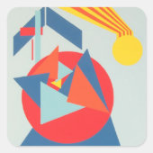 Beautiful and Vibrant Colors! Quadratischer Aufkleber (Vorderseite)