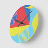 Beautiful and Vibrant Colors! Round Clock Runde Wanduhr (Winkel)
