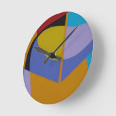 Beautiful and Vibrant Colors! Round Clock Runde Wanduhr (Winkel)