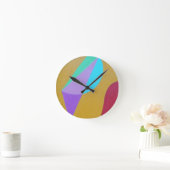 Beautiful and Vibrant Colors! Round Clock Runde Wanduhr (Zuhause)
