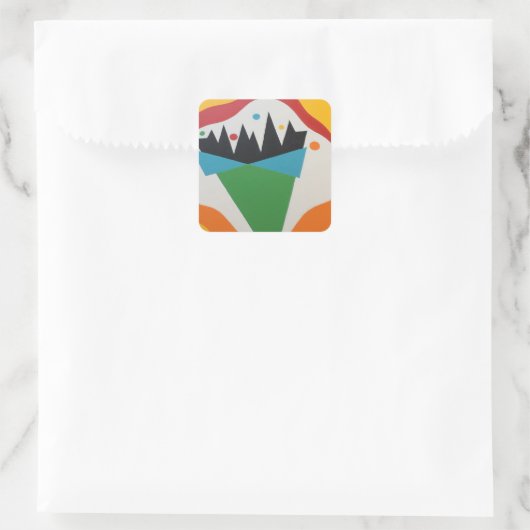 Beautiful and Vibrant Colors! Square Sticker (Tasche)