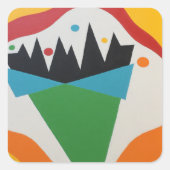 Beautiful and Vibrant Colors! Square Sticker (Vorderseite)