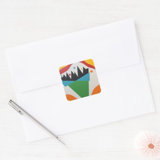 Beautiful and Vibrant Colors! Square Sticker (Umschlag)