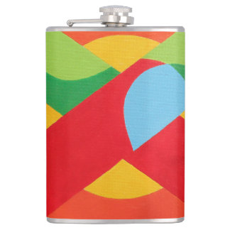 Beautiful and Vibrant Colors! Vinyl Wrapped Flask Flachmann