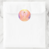 Beautiful Angel Guardian Pink Lila Stickers (Tasche)