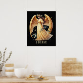 Beautiful Angel lovers customizable Poster (Küche)