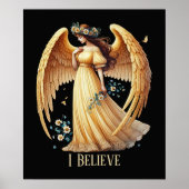 Beautiful Angel lovers customizable Poster (Vorne)
