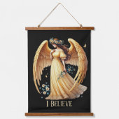 Beautiful Angel lovers customizable Wandteppich Mit Holzrahmen (Vorderseite)