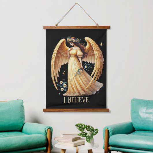 Beautiful Angel lovers customizable Wandteppich Mit Holzrahmen (Wohnzimmer)