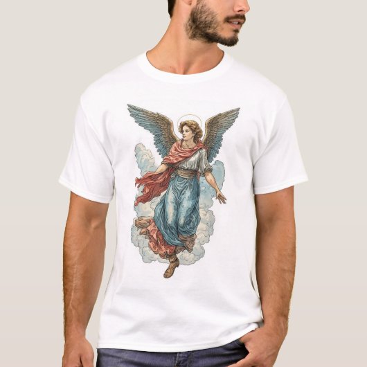 Beautiful Angel Men's Christian Tee Shirt (Vorderseite)