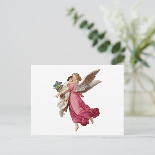 Beautiful Angel Niedlich Little Girl Postkarte (Stehend Vorderseite)