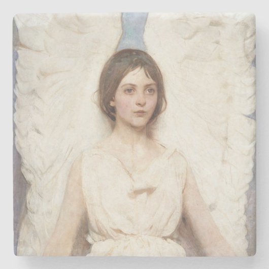 Beautiful Angel (von Abbott Handerson Thayer) Steinuntersetzer (Vorderseite)