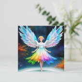 Beautiful Angel Wings Art-35444 Einladung (Stehend Vorderseite)