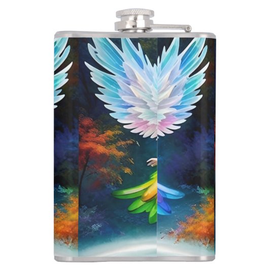 Beautiful Angel Wings Art-35444 Flachmann (Rückseite)