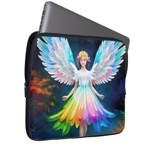 Beautiful Angel Wings Art-35444 Laptopschutzhülle (Vorne Rechts)