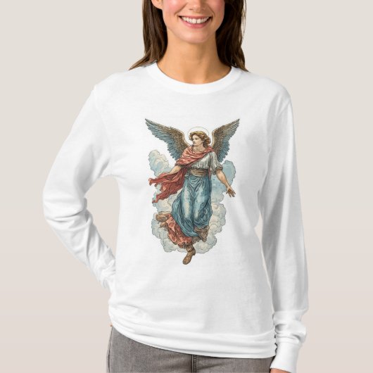 Beautiful Angel Women's Christian Long Sleeve Tee (Vorderseite)