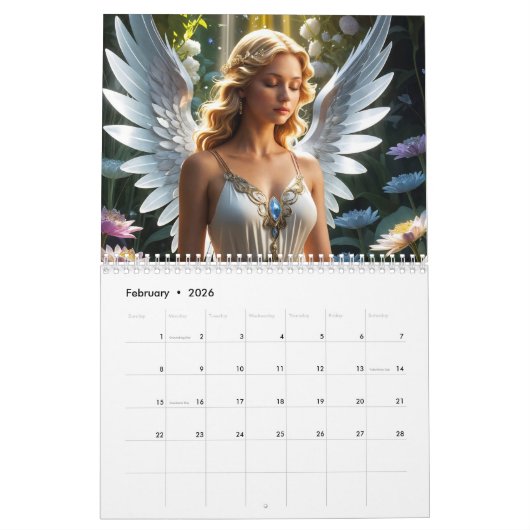 Beautiful Angels  Calendar Kalender (Feb 2026)