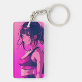 Beautiful Anike Girl Schlüsselanhänger (Rückseite)
