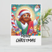 Beautiful Animated Christmas Card Karte (Stehend Vorderseite)