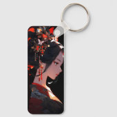 Beautiful Anime Geisha Schlüsselanhänger (Rückseite)