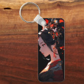Beautiful Anime Geisha Schlüsselanhänger (Vorderseite)