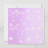 Beautiful Anime Girl Glitchcore Floral Karte (Rückseite)