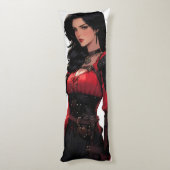 Beautiful Anime Woman Fantasy Seitenschläferkissen (Rückseite (Vertikal))