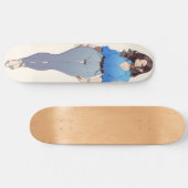 Beautiful Anime Woman Skateboard (Horizontal)