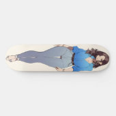 Beautiful Anime Woman Skateboard (Horizontal)